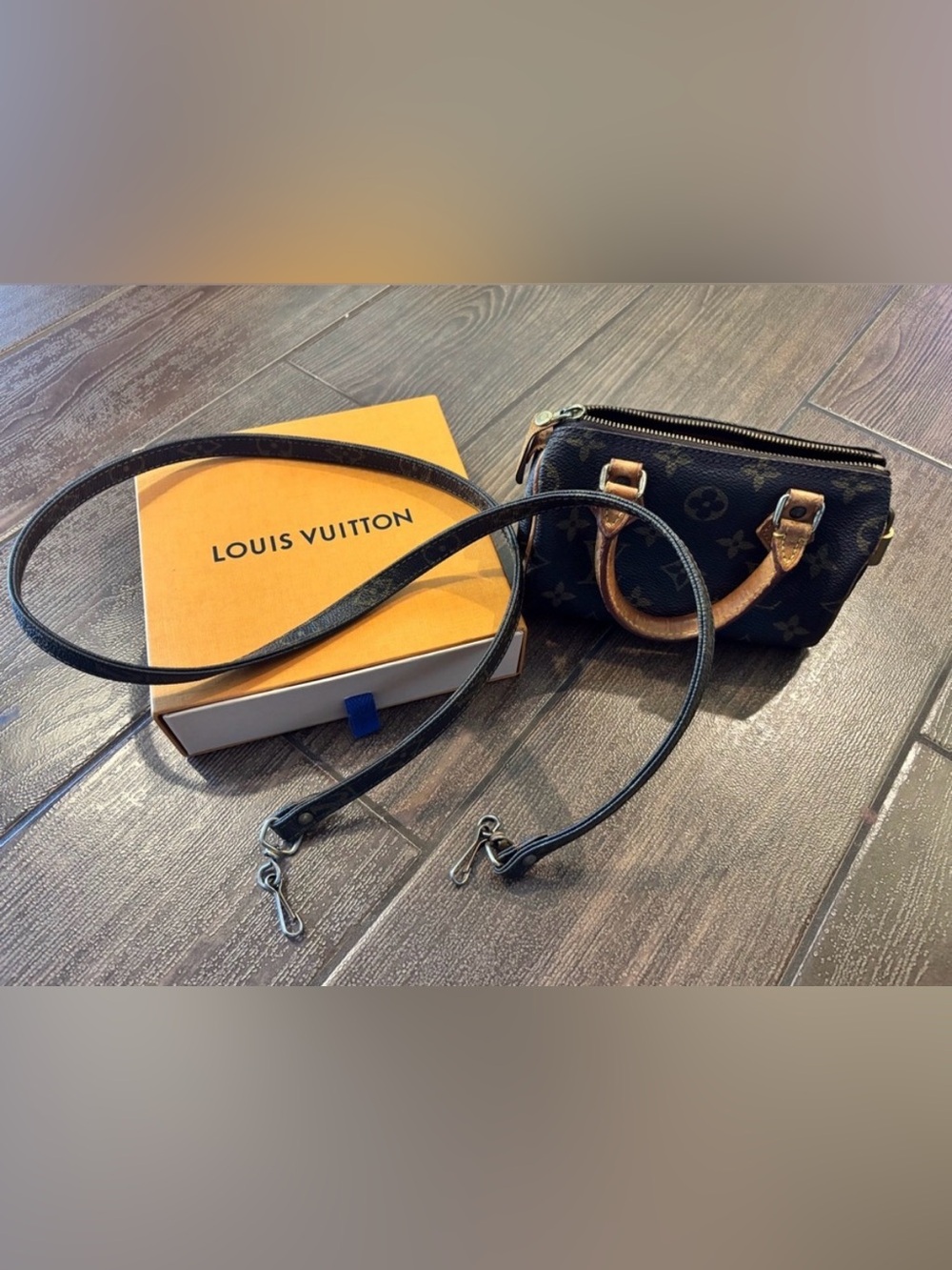 Vintage Louis Vuitton Monogram Speedy Nano 1994 & Strap